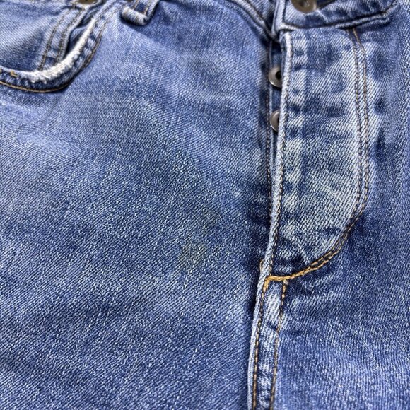 Rag & Bone Jeans Fit 2 Slim Men's 30 Medium Wash Denim Raw Hem Faded - Picture 15 of 16